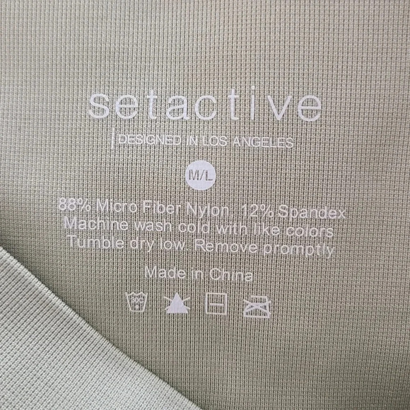 New SetActive Sculptflex Light Green Active Leggings M/L - Picture 4 of 4